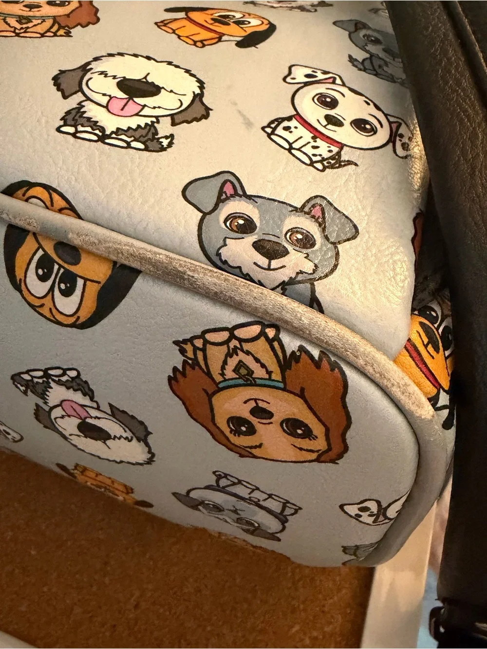 Loungefly Light Blue Disney Dogs Mini Backpack with Ear Accents